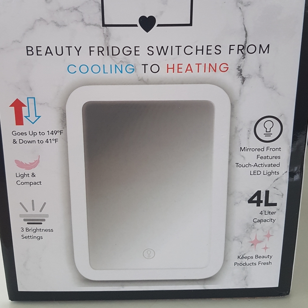 🖤 Boxycharm LED Vanity Mirror Cold & Hot Beauty Fridge - Picture 3 of 10